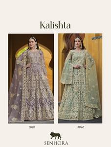 Nuevo vestido de mujer Salwar Kameez Bollwood traje largo étnico desgaste seda algodón estilo indio paquistaní Sari para fiestas de boda - Product Image 2