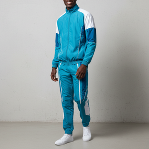ชุดวอร์มผู้ชาย NEXT WAVE แบบ Color Blocking ระบายอากาศได้ดี กางเกงขายาวทรงสปอร์ต มีกระเป๋าข้าง เหมาะสำหรับใส่ในฤดูใบไม้ร่วง ผลิตจากผ้าฝ้ายฟลีซ 100% - Product Image 2