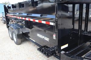 Premium Build 7 x 16 FT Pro Series Heavy Duty Dump Trailer Hydraulic Telescopic Hoist 4 FT Steel Side Walls - Product Image 3