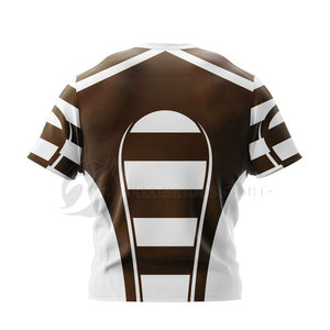 Ensemble d'uniformes de rugby personnalisables Maillot et short en polyester 100% de haute qualité Imprimé durable Logo de votre propre marque pour les vêtements de football - Product Image 4
