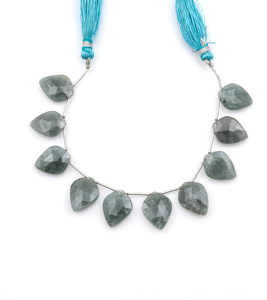 ลูกปัดกลมสีมอสเกรย์8มม. อัญมณีหลวม - Product Image 1