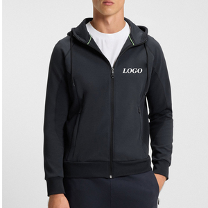 Trending Cheap Rate <b>Hoodie</b> For Men With Customized Logo Printing OEM Service Breathable Fabric <b>Zip</b> Up Closure With Side <b>Pockets</b> - Product Image 1