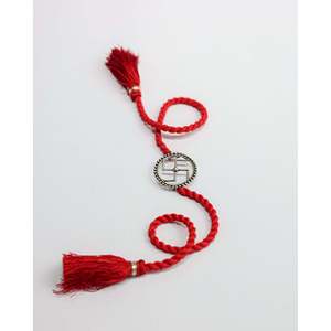 Rakhi Religioso de Plata 925 con Bendiciones Swastik, Joyería India con Circonita y Diamante para Regalos - Product Image 4