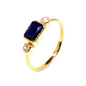 Everyday Wear 925 Sterling Silver Gold Plated Vermeil <b>Black</b> <b>Onyx</b> Diamond Gemstone Women Wear <b>Ring</b> - Product Image 3