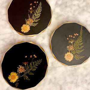 High Quality Customizable Round <b>Epoxy</b> <b>Resin</b> Tea Coaster Multicolor Angel Style for Home Decor Handmade <b>Resin</b> Crafts - Product Image 5