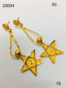Pendientes de CHARM con plataforma de oro de 18K para niña y mujer, joyería - Product Image 2