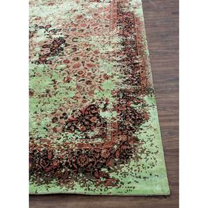 พรมขนสัตว์และไหมทอมือลายเมดัลเลียนสีเบจและสีน้ำตาลสไตล์คลาสสิกจากฟาร์อีสต์ สำหรับห้องโถงบ้านหรือห้องวัยรุ่น-รุ่น SKRT-814 - Product Image 4