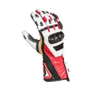 Guantes de Motociclismo de Cuero Premium para Carreras, Protección de Nudillos, Alto Rendimiento, Deportivos, Impermeables, Protección UV - Product Image 5