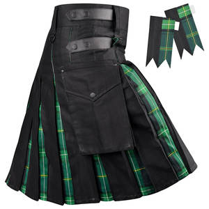 Kilt écossais traditionnel vert à plis, style hybride, pour hommes, Kilt 2026 - Product Image 1