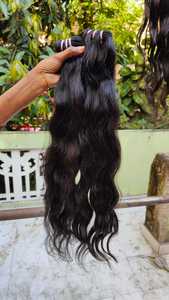 Cheveux humains vierges indiens naturels en vrac, doux et soyeux, Remy, cheveux tressés bruts non traités, alignement des cuticules - Product Image 4