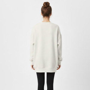 เดรสผู้หญิงแขนยาวทรงโอเวอร์ไซส์ ผ้าฟลีซนุ่ม อุ่นสบาย สวมใส่สบายๆ เหมาะสำหรับฤดูหนาว สไตล์สตรีทแวร์ ประดับด้วยคริสตัล - Product Image 4