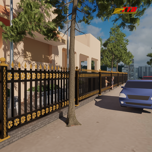 Soluciones de Cercas de Hierro Ornamentales Personalizadas, Paneles de Cercas de Hierro, Modelado 3D, Ofrecen Seguridad, Atractivo Estético y Resistencia a la Intemperie - Product Image 6