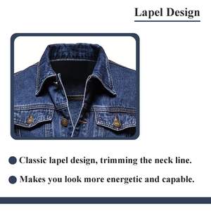 Nouveau modèle Veste denim légère pour homme Vêtements d'extérieur 100% coton Veste denim de haute qualité pour homme - Product Image 6
