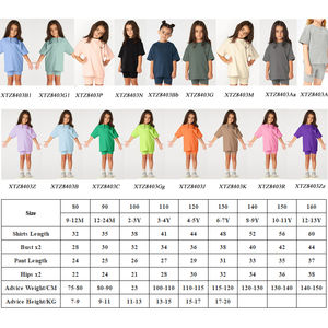 ผ้าฝ้ายเด็กขี่จักรยานสวมใส่ฤดูร้อนกางเกงขาสั้นนักขี่จักรยานชุดเด็กผู้หญิงชุดเสื้อผ้าสองชิ้นชุด - Product Image 2