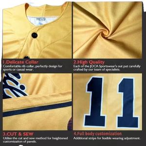 Conjuntos de uniformes de béisbol para hombres, logotipo y diseño personalizados, impresión por sublimación al por mayor, el mejor material de estilo 2025 - Product Image 6