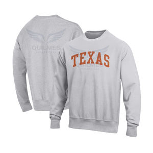 เสื้อสเวตเตอร์ผ้าฟลีซถักแบบกลับด้านลายพิมพ์โลโก้ด้านหน้าสีเทา - Product Image 1