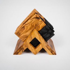 Artisans Qualité Carré Époxy Bois Résine Dessous De Verre Ensemble Océan Effet Décoratif Maison Artisanat pour Usage Promotionnel - Product Image 1