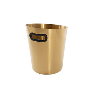 Wholesale Gold Finish Stainless Steel Ice Bucket 5L with Handle Bulk Ice <b>Cooler</b> for Champagne & Beer for Party Bar Catering Use - Product Image 4
