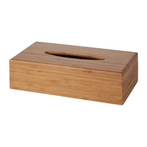 Caja de pañuelos de bambú de estilo nórdico con tapa deslizante para cocina, mesa de comedor, baño, diseño Natural ecológico - Product Image 2