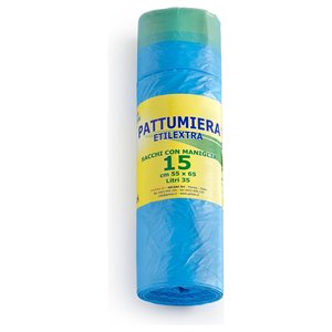 Juego de 15 bolsas de basura (43Lt) con asas Azul CO955138 - Product Image 1
