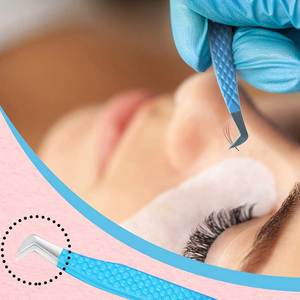 Pinzas de pestañas para una aplicación de pestañas sin esfuerzo Pinzas de alta precisión para un estilo de pestañas detallado en ángulo - Product Image 6