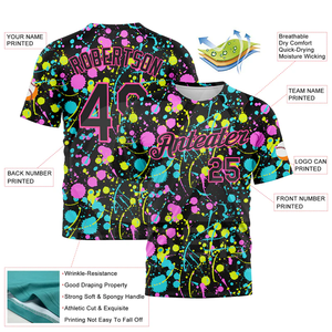 T-shirt pour homme imprimé en 3D, 100% polyester, logo personnalisé, design de couleur, tee-shirt décontracté élégant, qualité supérieure - Product Image 2