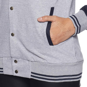 Venta Directa de Fábrica, Chaqueta Universitaria Personalizada para Mujer, Talla Grande, Teñido Liso de Alta Calidad, Transpirable - Product Image 6