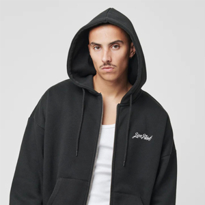 100% coton polaire unisexe sweat à capuche zippé en gros conception personnalisée et couleur brodée caractéristique anti-rétrécissement pour l'hiver - Product Image 2