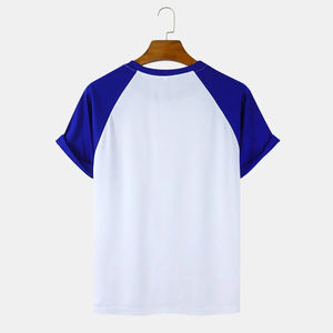 เสื้อยืดผู้ชายแฟชั่นใหม่ ผ้าฝ้าย 100% คุณภาพสูง ระบายอากาศได้ดี 200 กรัม รับสกรีนโลโก้ ไซส์ใหญ่ สไตล์ทางการ - Product Image 2