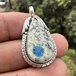 Natural K2 Jasper Pendant in 925 Sterling Silver Bohemian Style Bezel Setting Custom Handmade Gemstone Jewelry for Gift & Party - Product Image 5