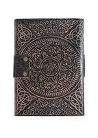 Carnet de voyage vintage en cuir gaufré dragon, reliure cousue à la main, couverture rigide avec fermoir, 120 feuilles, écologique