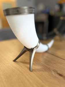 Taza de cuerno de búfalo de lujo, bebida rústica ecológica hecha a mano, taza duradera, perfecta para café, té, whisky, hogar - Product Image 5