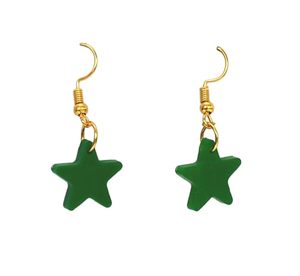 Pendientes de tuerca de resina con diseño geométrico a la moda para mujer, buen precio, nuevo estilo, joyería de resina de madera en forma de estrella - Product Image 6
