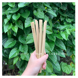 ชุดหลอดไม้ไผ่สำหรับดื่มชาบับเบิ้ลพร้อมสลักโลโก้ด้วยเลเซอร์ทำจากเวียดนาม - Product Image 3
