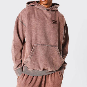 Sweats à capuche délavés et délavés au soleil de haute qualité fabriqués au Pakistan prix de gros à bas prix Sweats à capuche délavés et délavés au soleil - Product Image 3