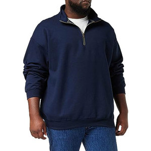 Sweat-shirt pour homme en polaire à demi-zip personnalisé, col rond, polyester, manches longues, logo personnalisé, demi-zip, polaire polaire - Product Image 1