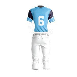 Uniformes de Béisbol y Sóftbol Personalizados con Logotipo, Ligeros, Unisex, Holgados, Transpirables, de Secado Rápido, 100% Poliéster, Competitivos - Product Image 2