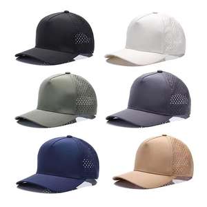 Grande demande Logo de broderie personnalisé Bord incurvé Sport Mesh Back 5 Panel Blank Trucker Hat Beach Wear Waterproof Breathable - Product Image 5