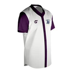 เสื้อเบสบอล OEM ชุดทีมติดกระดุมแขนสั้นโลโก้และสีออกแบบได้ตามต้องการ - Product Image 2