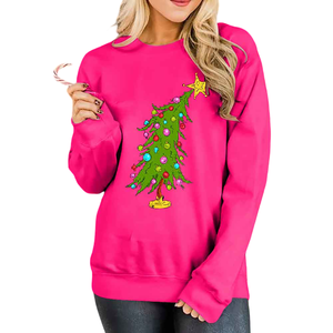 Nouvel arrivage de vêtements de rue décontractés figurines à épaules tombantes respirantes sweats à capuche écologiques sweat-shirt tricoté pour femmes - Product Image 6