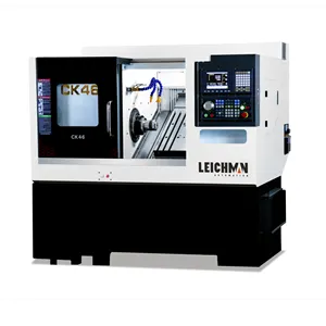 Torno cnc de cama inclinada de alta configuração com robô opcional ck46 Integral ferro fundido base cnc torno precisão bola