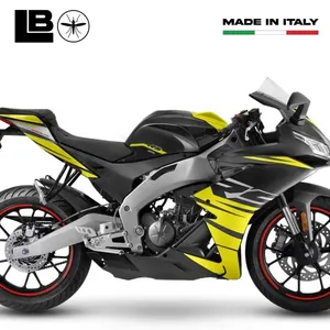 Adesivi Protettivi Laterali per Serbatoio 3D Personalizzati con Logo per Aprilia RS 125 2021-25 - Product Image 3