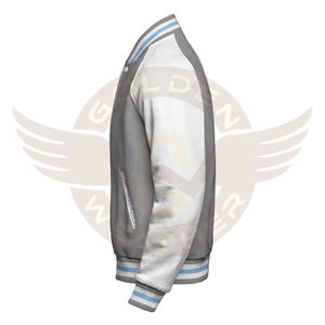 Chaqueta de Invierno Unisex de Alta Calidad, Satén, Bordado Personalizado, Estilo Hip Hop Varsity, Reversible, Transpirable, Impermeable y Resistente al Viento - Product Image 3