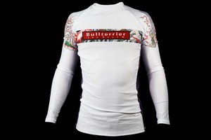 ชุดรัดกล้ามเนื้อ MMA ปี 2026 เป็นมิตรกับสิ่งแวดล้อม UPF50+ ระบายอากาศได้ดี แขนสั้น พิมพ์ลายด้วยความร้อน ขายส่งแบบกำหนดเองได้ - Product Image 4