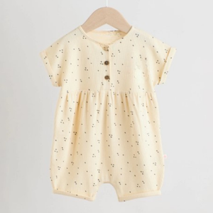 Venta de Fábrica en Tirupur, India, Mamelucos de Algodón Orgánico Certificado para Recién Nacidos, Mono con Capucha Ecológico, Ropa de Bebé sin Teñir - Product Image 1