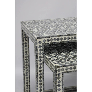 Mesita de noche moderna con incrustaciones de hueso de la mejor calidad para sala de estar, oficina y muebles decorativos para exteriores al precio más bajo de LUXURY CRAFTS - Product Image 6