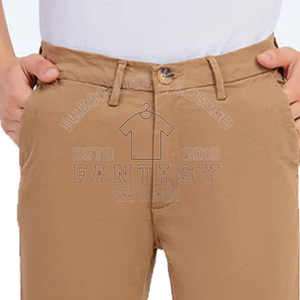 Pantalones Chinos Casuales para Hombre FANTASY WEAR 2026, Premium y de Alta Calidad, Corte Ajustado, de Algodón, con Diseño y Logotipo Personalizados - Product Image 4