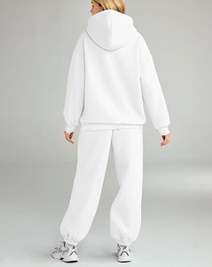 Venta al por mayor de fabricación de chándal de gran tamaño de moda de talla grande chándal personalizado Logo chándal con capucha - Product Image 3