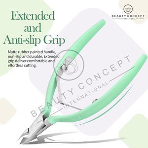 Green Color Handle Non Slip Product Easy to Use Good Selling Make Own Nail Nipper by Beauty Concept International - Product Image 4
