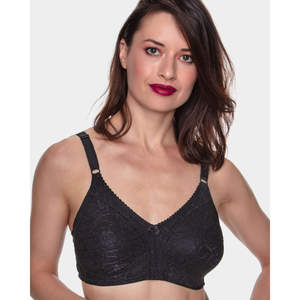 Soutien-gorge minimiseur 360 en dentelle pour femme, confortable, doux, sans armatures, respirant, motif uni, sans rembourrage, fermeture à crochets - Product Image 3